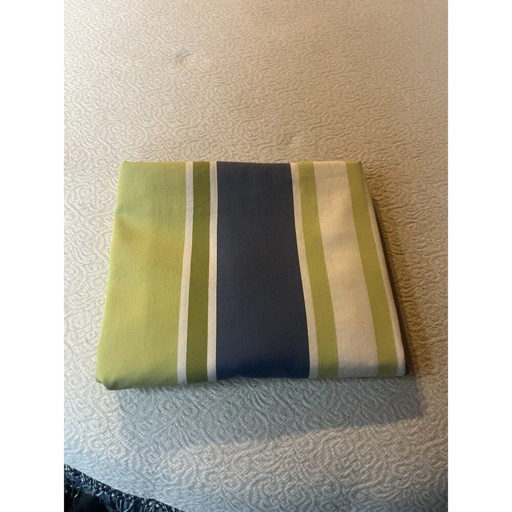Pottery Barn striped pillow sham blue & green standard size 24” X 29”